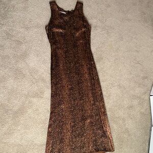 VTG 90s Jones New York Snake Print Dress